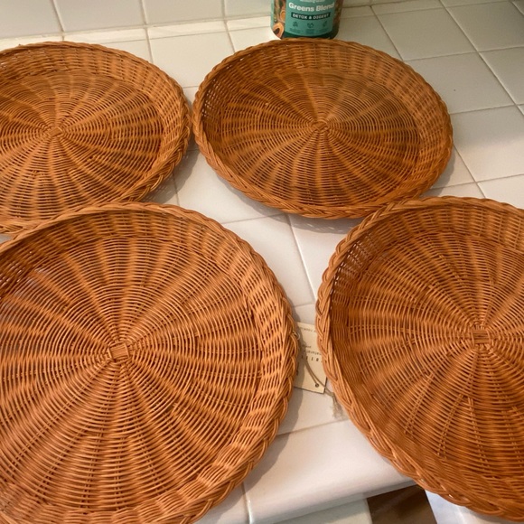 Pottery Barn Kitchen Pottery Barn Rattan Charges Poshmark